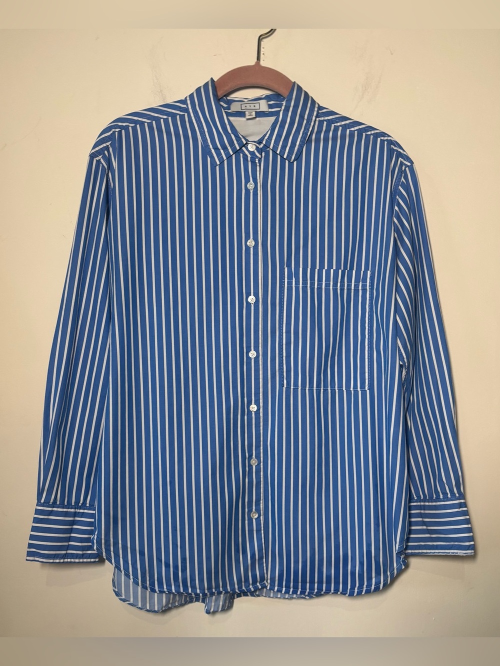 AYR The Deep End Button Down Shirt in Spectator Stripe